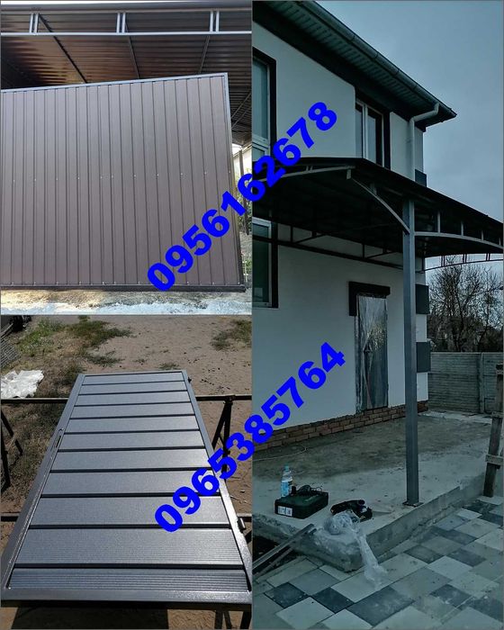 Ворота, заборы, навесы, балконы, беседки, лестницы, металлоконструкции ...