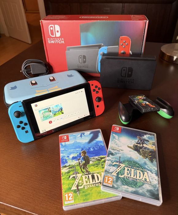 Konsola Nintendo Switch + Zelda Breath of the Wild + Zelda Tears of the Kingdom