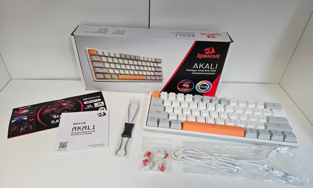Klawiatura Gamingowa REDRAGON Akali K642WGO RGB
