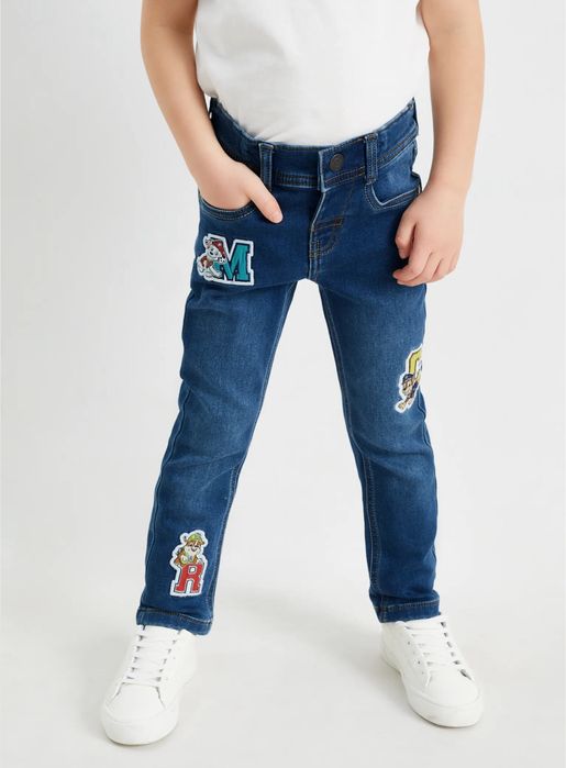 Джинси з мультяшними нашивками Патруль 98 см
