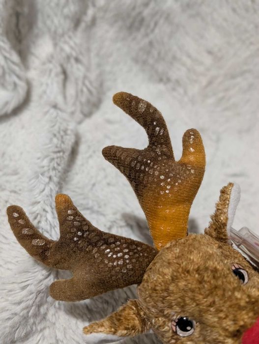 TY Beanie Babies Roxie renifer z czerwonym nosem 2000