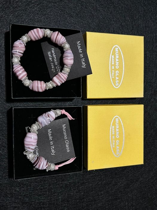 Conjunto Jóias de Vidro de Murano