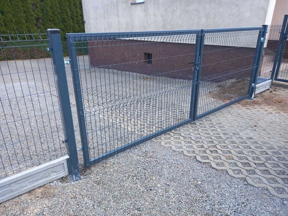 OGRODZENIA PANELOWE 3D Słupki Panele ogrodzeniowe podmurówka kompletne