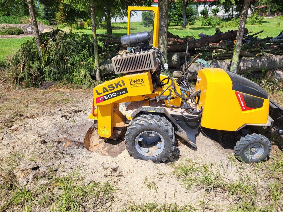 Frezowanie pni, usuwanie pni korzeni drzew, mulczowanie, wycinka drzew