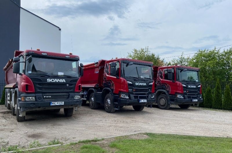 Usługi transportowe | Wywóz Urobku Ziemi Piachu Gliny Gruzu