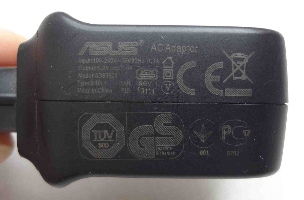 блок питания, адаптер Asus AD83501 5V 2А USB
