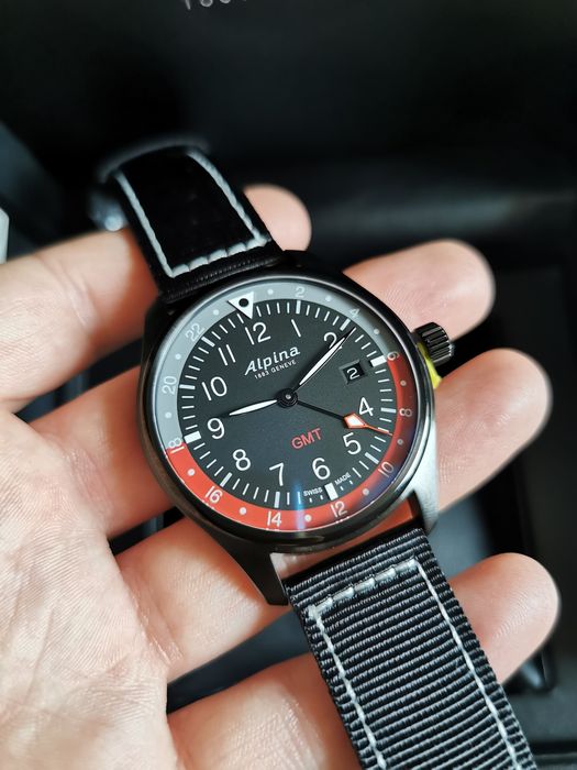 Zegarek męski Alpina Startimer Pilot Quartz GMT AL-247BR4FBS6