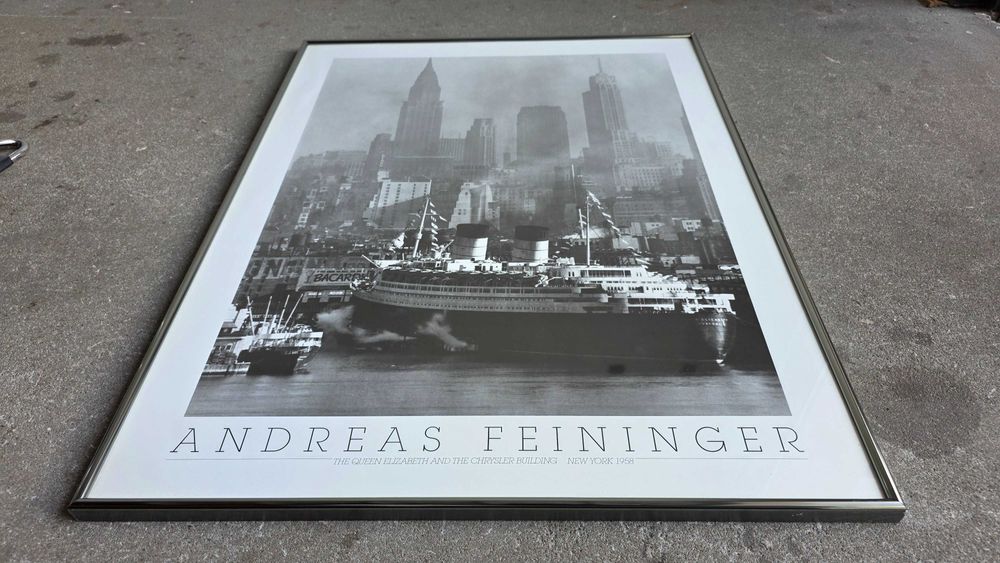 Plakat A.Feininger,New Jork 1958r.rama alu.Nielsen