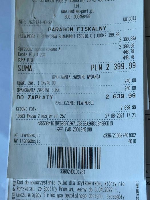 Hulajnoga elektryczna