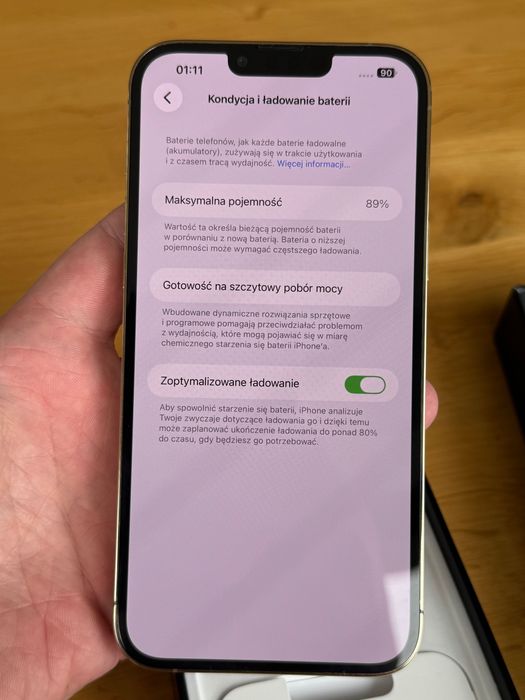 iPhone 13 Pro Max 256gb 89% gold