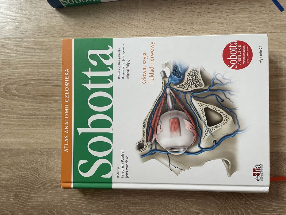 atlasy anatomiczne sobotta mianownictwo angielskie; tom 1, 2 i 3