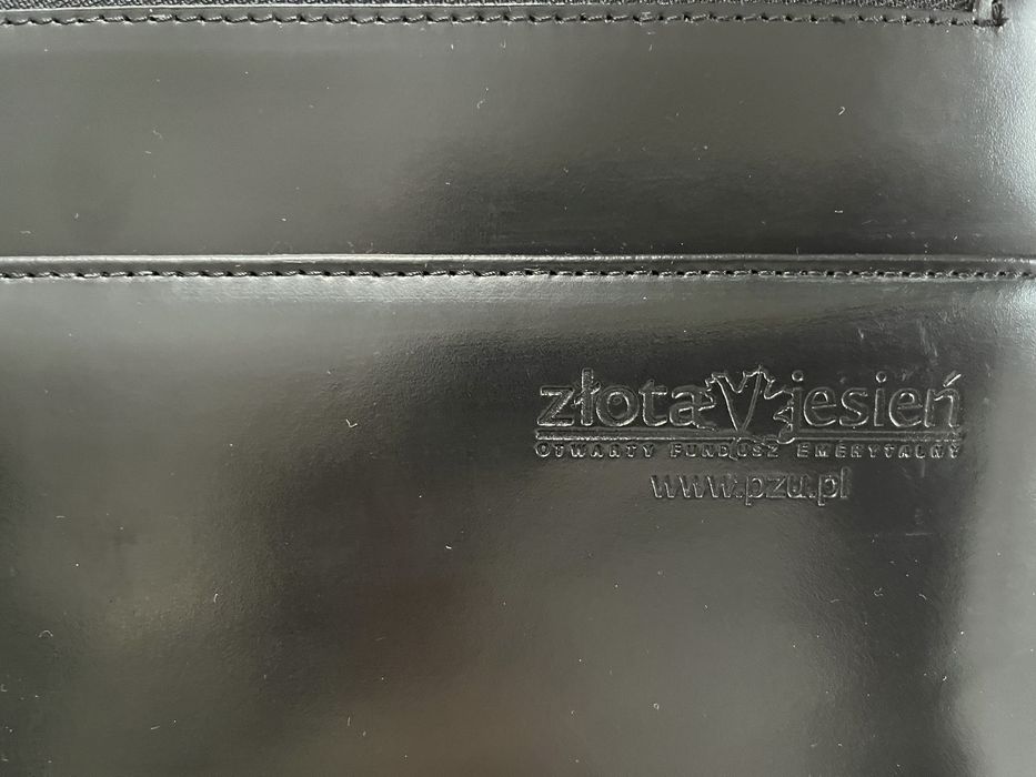 Teczka aktówka męska na laptopa skórzana
