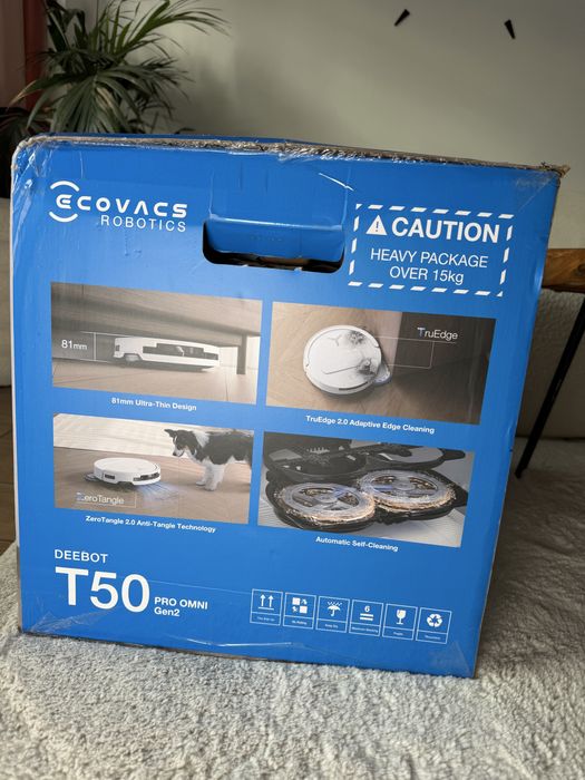 Robot sprzątający z mopem DEEBOT T50 PRO OMNI Gen 2 biały mopujący
