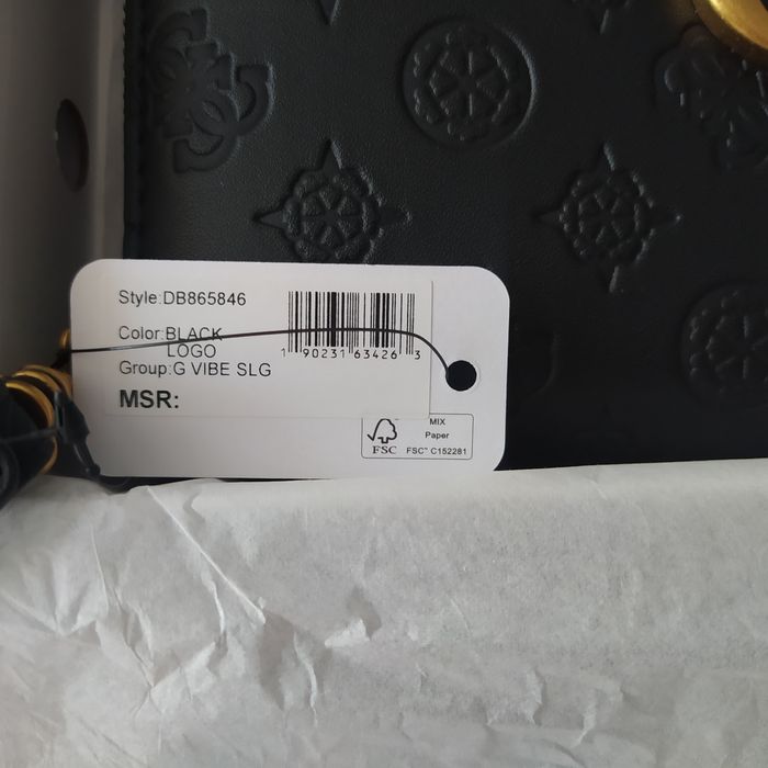 Portfel  Guess czarny logo