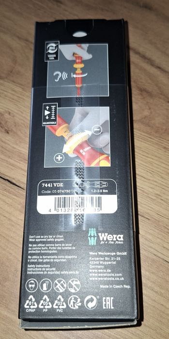 WERA 7441 1,2-3 Nm plus bity