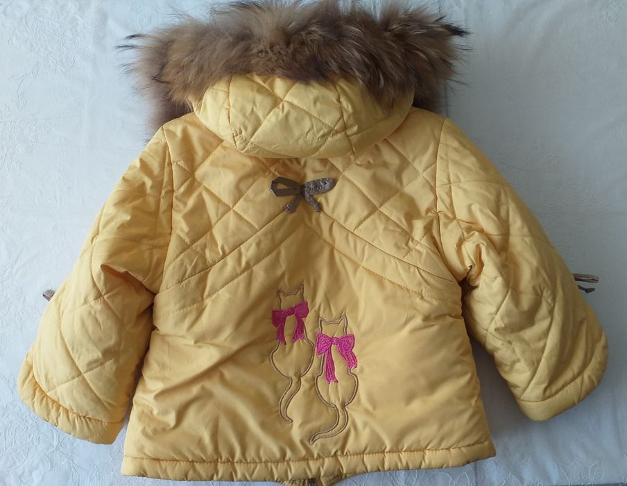 Зимний комплект куртка и комбинезон для девочки