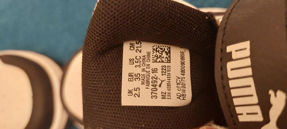 Dziecięce buty sportowe PUMA  na rzepy model Pm Rebound  rozm 35