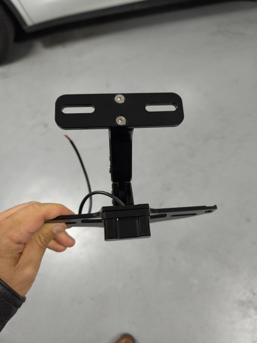 Suporte de matrícula universal moto com luz Led