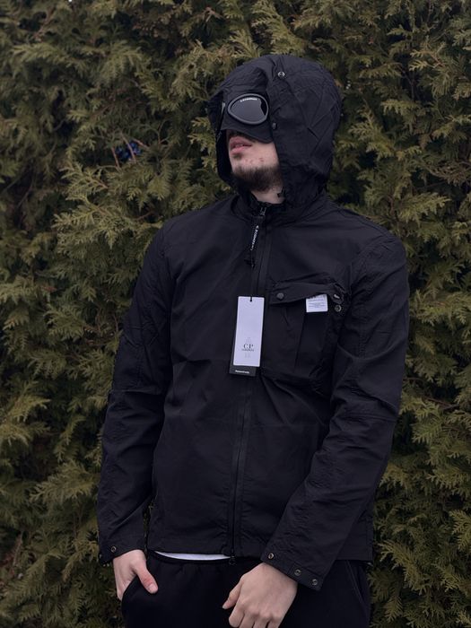 Вітрівка C.P. Company з лінзами чоловіча чорна ветровка Сп Компани