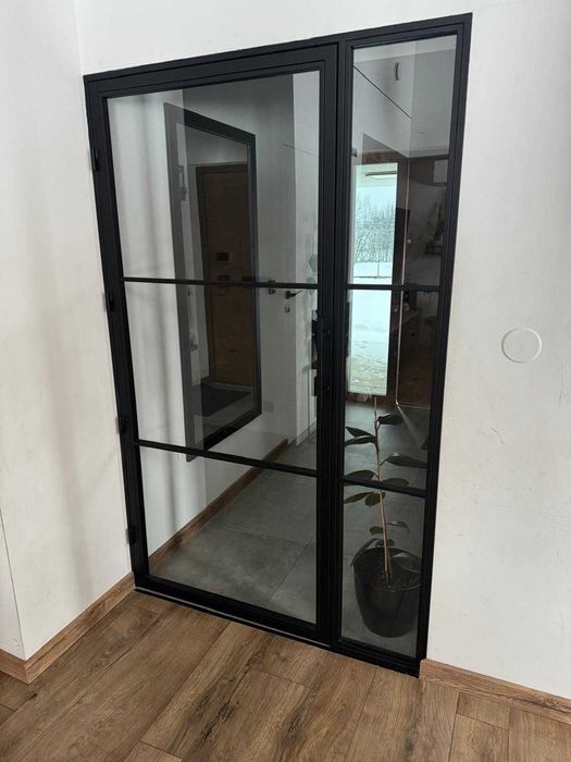 Drzwi Loftowe NA WYMIAR  – Stalowe z Przeszkleniami