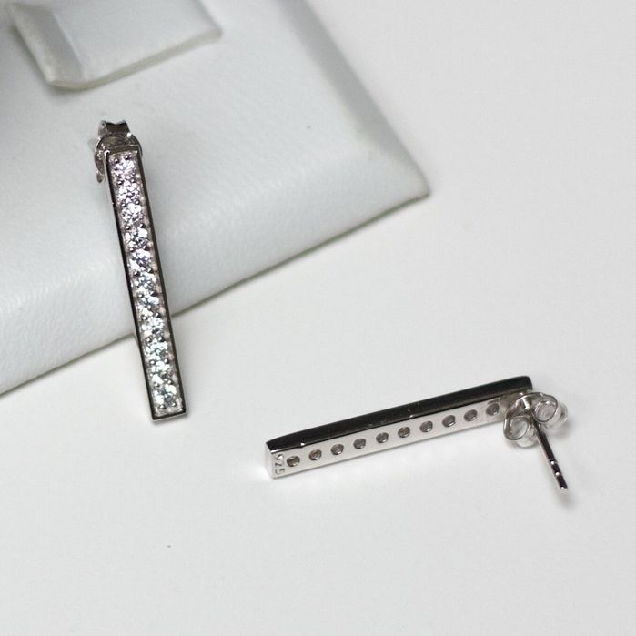 Знижка! Срібні сережки Sif Jacobs, цирконій