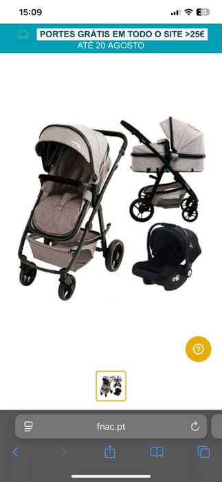 Carrinho de bebé 3 em 1