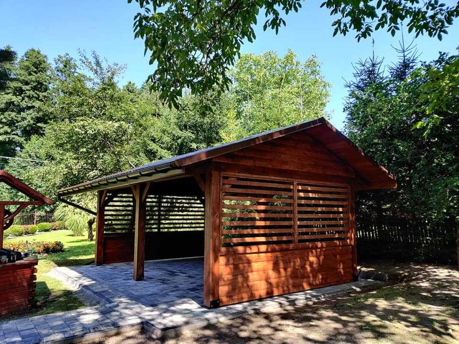 Barierka drewniana olchowa, Tarasy, Barierki, Żaluzje regulowane