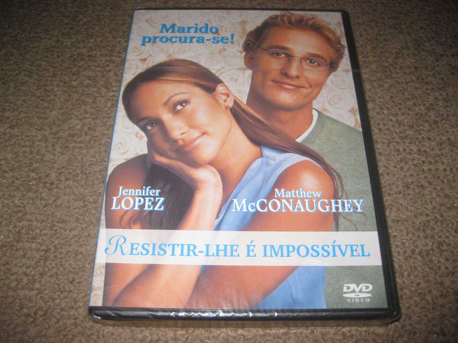 DVD "Resistir-lhe é Impossível" com Jennifer Lopez/Selado