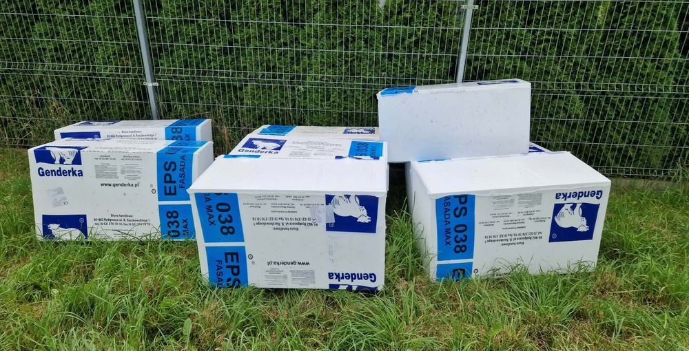 Styropian genderka EPS 38, grubość 20 cm, 13,5m2, 9 paczek