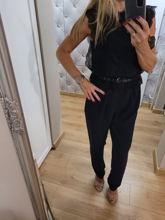 Kombinezon z koronką Promod 40