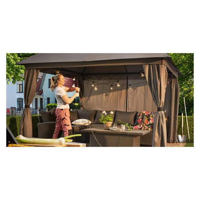 NOWY pawilon ogrodowy Z MOSKITIERĄ - 3,3 x 3,3 m