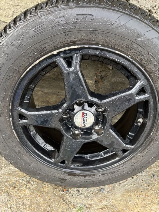 Литі диски R15 5×114.3 ET35 + зимові шини Goodyear UltraGrip Ice 2 195/65 R15+датчик тиску