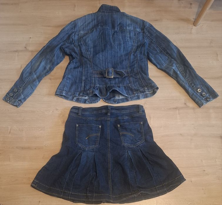 Zestaw damski jeansowy L
