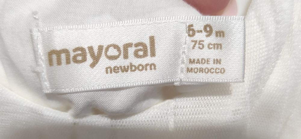Sukienka do chrztu Mayoral