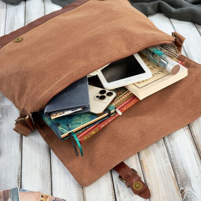 Torba męska na ramię duża A4 Paolo Peruzzi E-09-BR