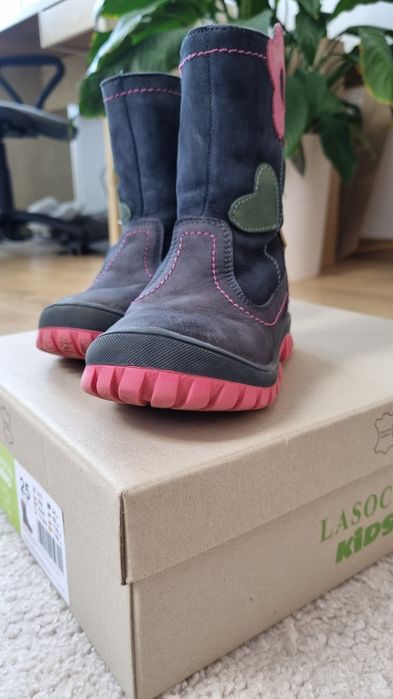 Buty kozaki zimowe Lasocki 25 chodzone 1 sezon