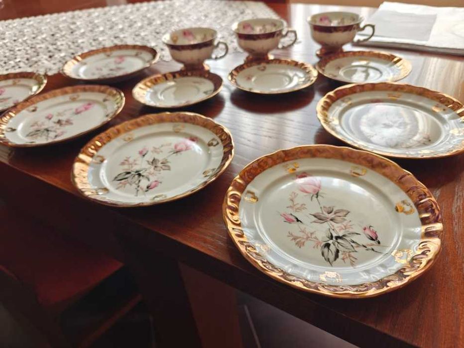 zestaw kawowy z porcelany
