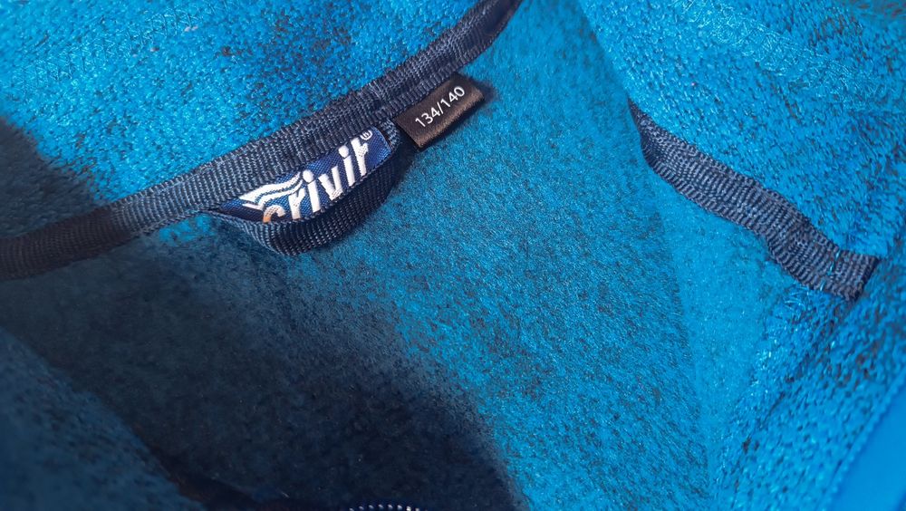 Casaco azul polar. 8 a 10 anos