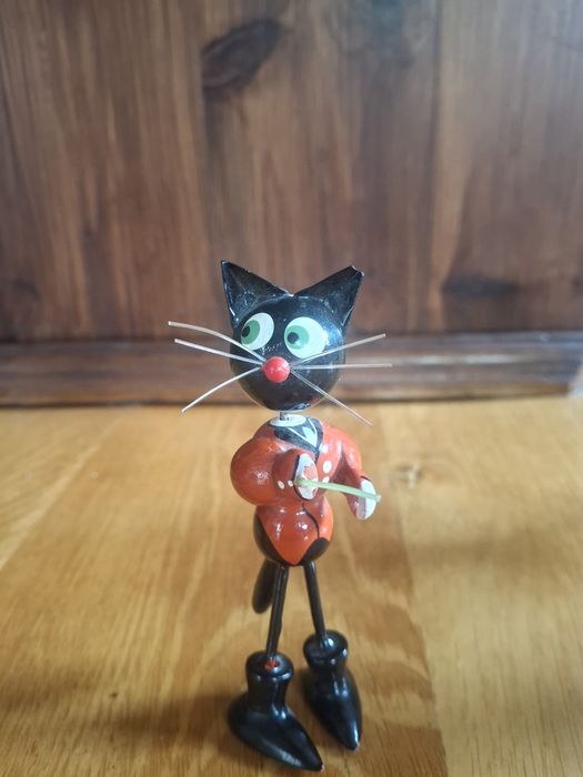 Koty figurki vintage z lat 80 PRL