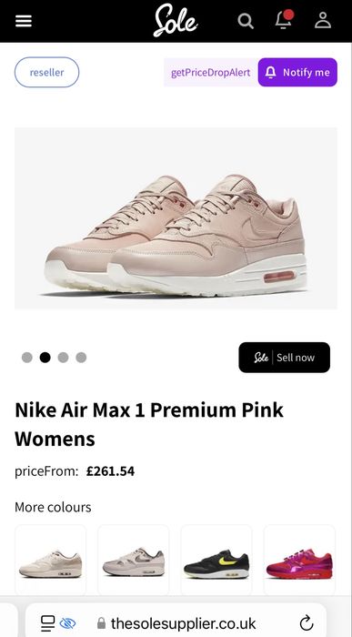 Кросівки Nike Air Max 1 Premium Pink