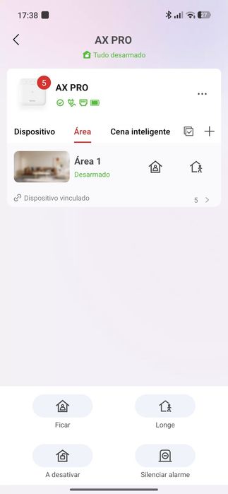 Alarme Hikvision de 96 zonas com 3PIR com câmara, 1 teclado e 1 sirene.