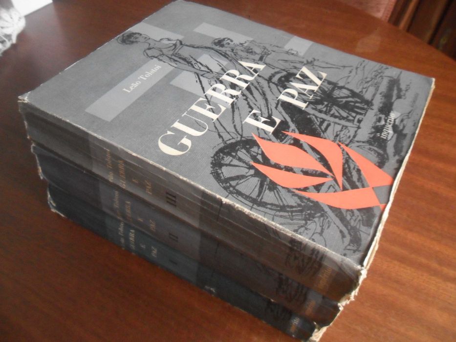 "GUERRA E PAZ" de Leão Tolstoi - 3 Volumes - 2ª Edição de 1957