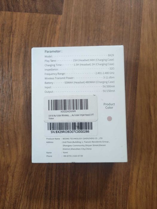Słuchawki bezprzewodowe Ltinist BX29