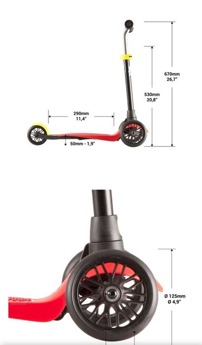 HULAJNOGA TRÓJKOŁOWA dla dzieci 2-4 lata