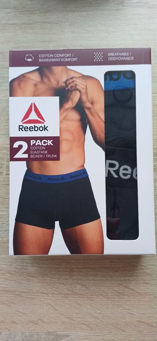 Bokserki męskie reebok rozmiar XL dwupaku