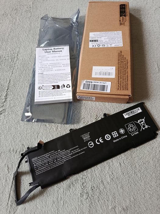 Батарея AD03XL для ноутбука HP Envy 13-AD (HSTNN-DB8D, 921439-855) (11.55V 4450mAh 51.4Wh)