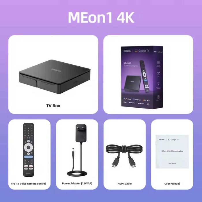 TV Box Mecool MEon1 2/32Gb Amlogic S905X5M WIFI6 NETFLIX приставка