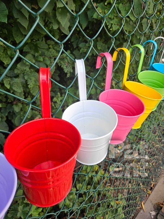 Doniczki kolorowe 10 sztuk na rośliny wiaty do ogrodu na balkon taras