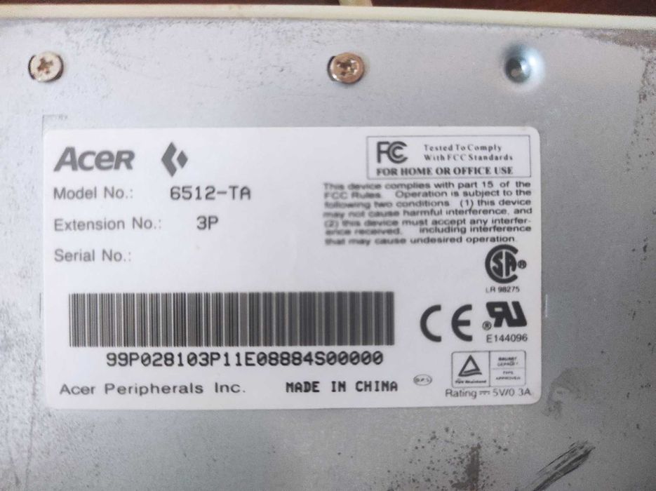 Teclado Acer Mod. 6512-TA424780022238433282