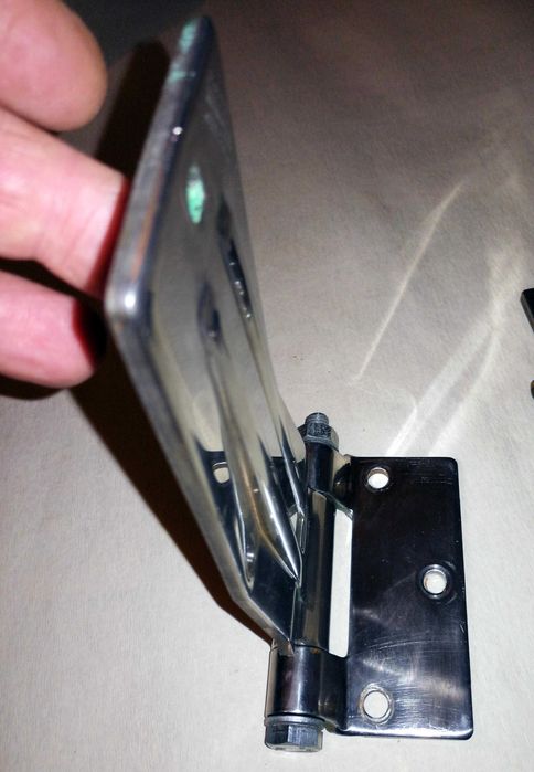 Masywne zawiasy ze stali nierdzewnej Furgocar Italy - 2 sztuki